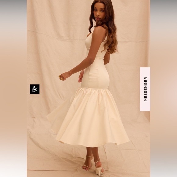 House of CB Cream Midi Dress - Picture 3 of 4